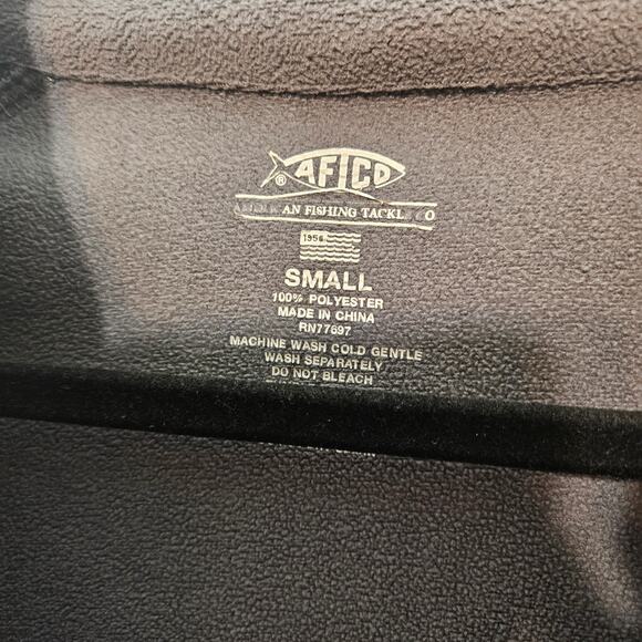 AFTCO Vista Preformance Fishing 1/4 zip pullover shirt Grey size small - Picture 6 of 6